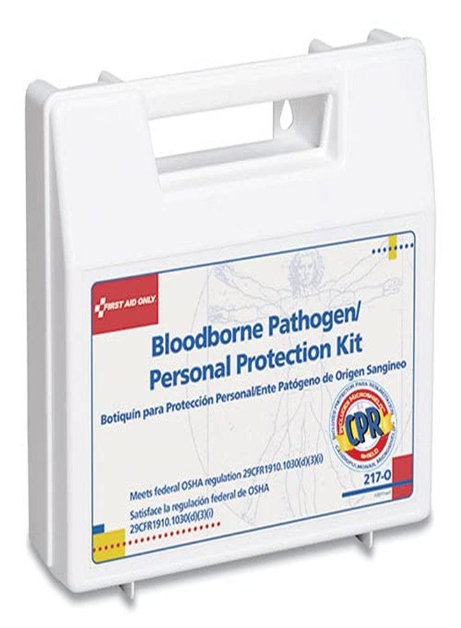 First Aid Only Bloodborne Pathogen Spill Clean Up Kit with CPR Microshield, OSHA Compliant (217-O) - Image 2